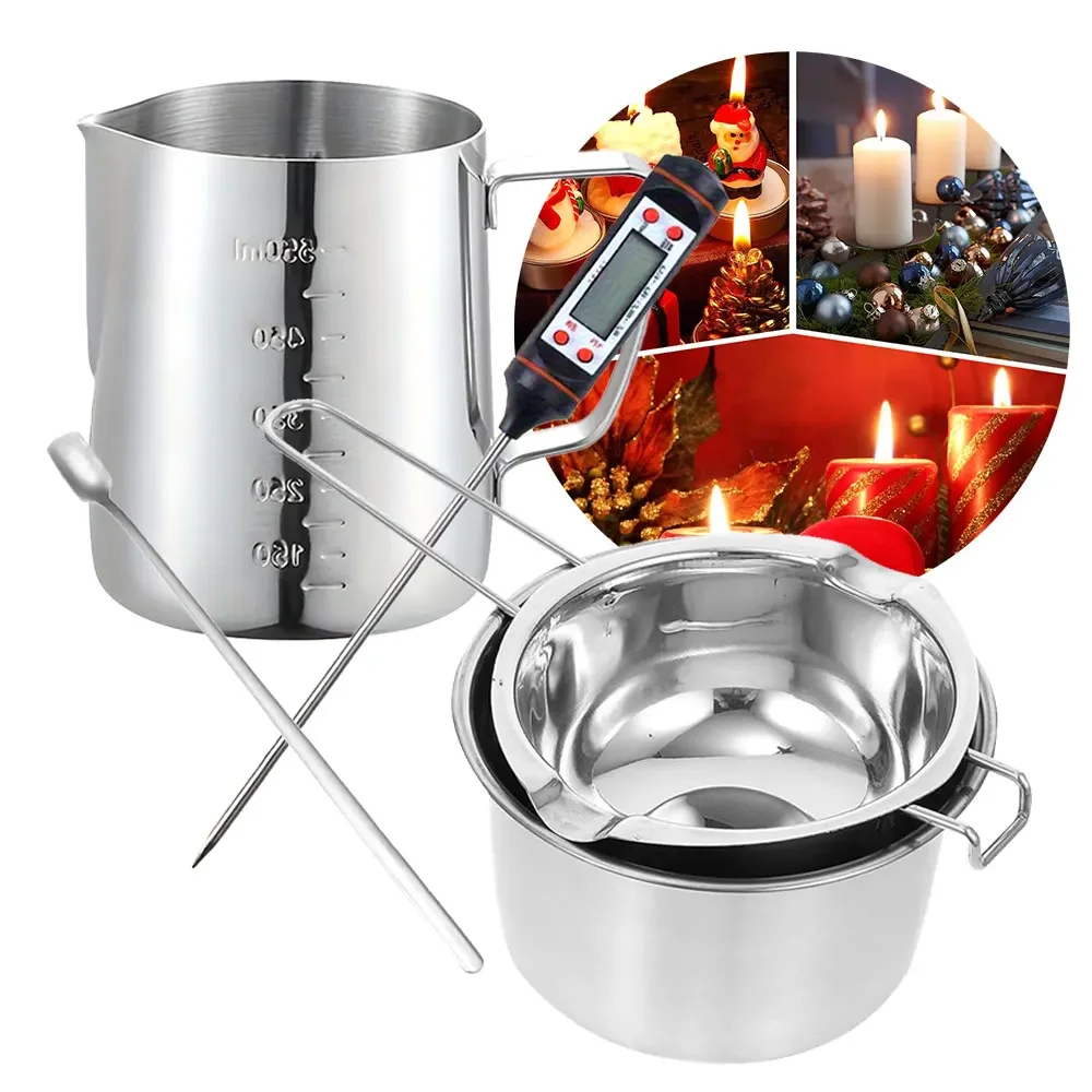 Candle Making Thermometer - 5 قطعة 400 مللي/800 مللي وعاء