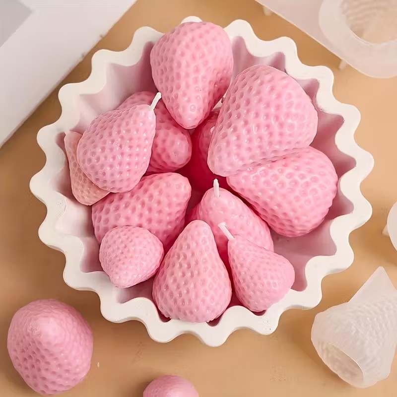 قالب شمع سيليكون على شكل فراول - مراجعة Candle Making Classes وسعره