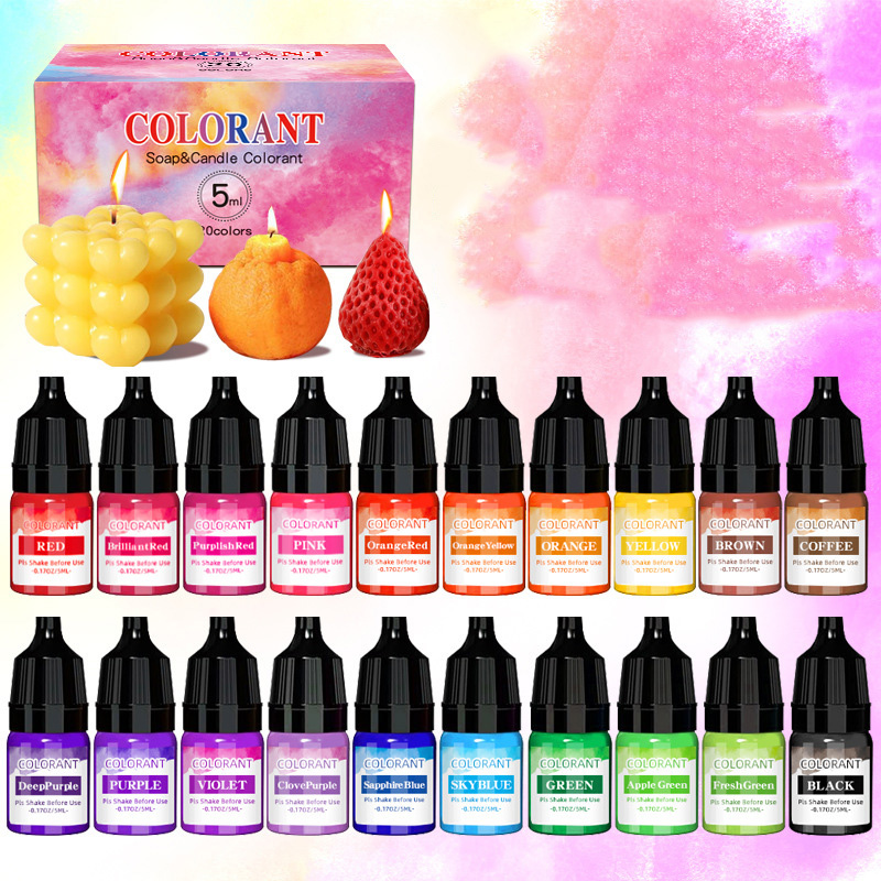 20 لون شمعة أصباغ الصباغ الروا - مراجعة Candle Making Kit For Kids وسعره