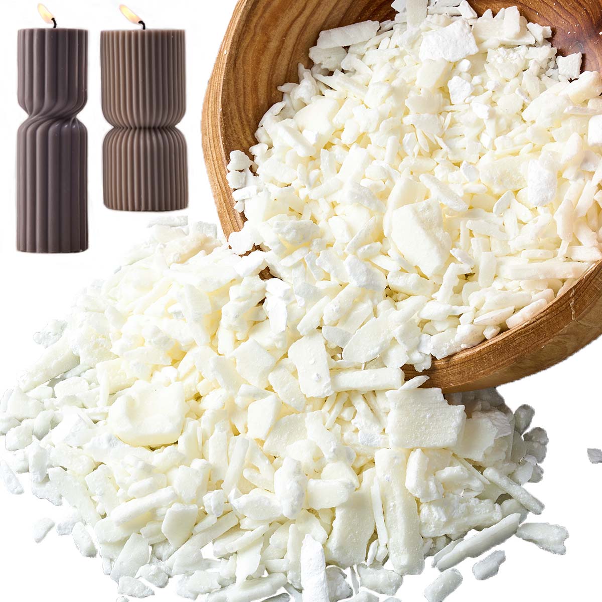 1 جنيه شمع الصويا الأبيض النقي - مراجعة Candle Making Classes وسعره