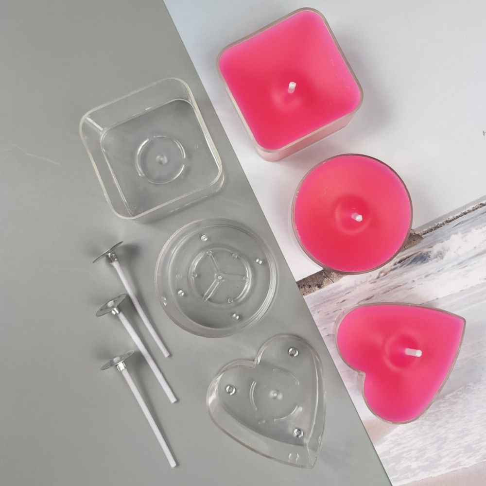أكواب خفيفة فارغة على شكل قلب  - مراجعة Candle Making Kit For Kids وسعره