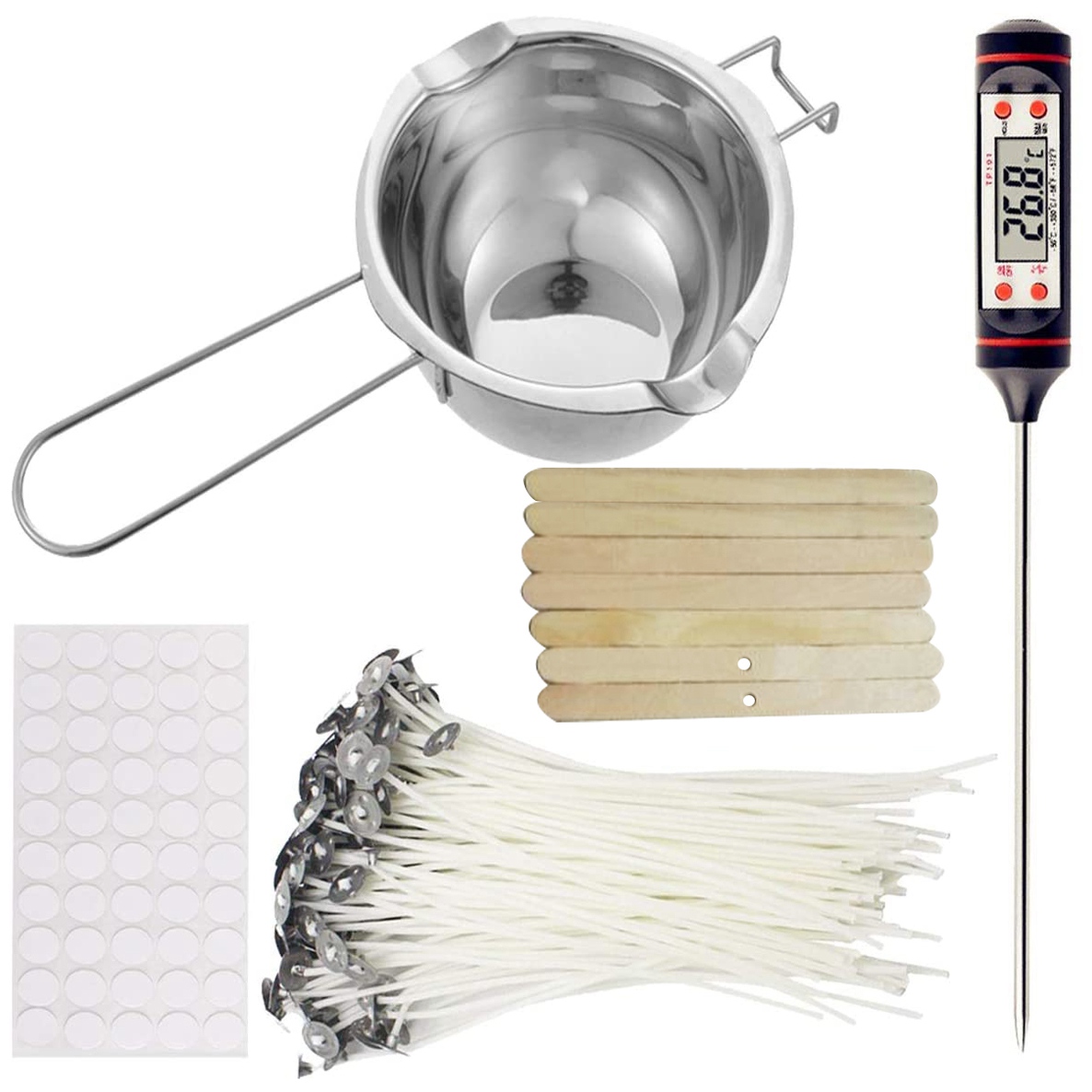 مجموعة صنع الشموع SYW، وعاء ذو - مراجعة Candle Making Thermometer وسعره