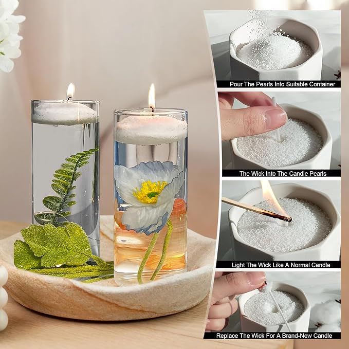 شمع شموع ملون مزخرف باللؤلؤ مع - مراجعة Candle Making Party وسعره